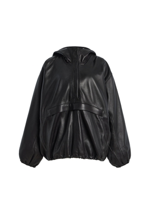 Róhe Oversized Leather Anorak - Moda Operandi