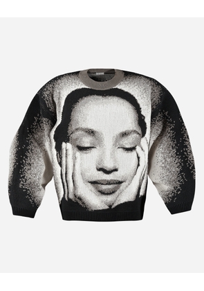 Ordinary Jacquard Knit Sweater Black