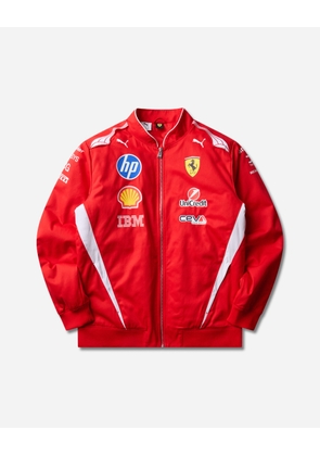 Scuderia Ferrari HP Replica Drivers Authentic Bomber Jacket Red