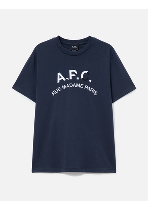 T-Shirt With Vintage-Effect A.P.C. Logo