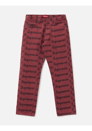 Frayed Logo Denim Jeans