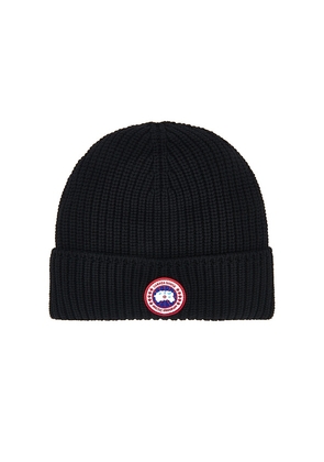 Canada Goose Rib Toque in Black.