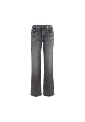 Mother Denim Gray Cotton Bootcut Jeans - W24