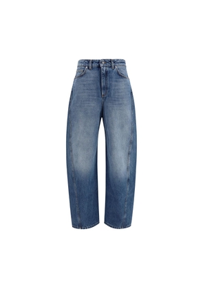 Givenchy Blue Cotton Relaxed Fit Jeans - 26