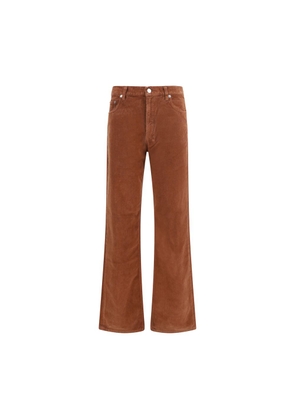 Haikure Brown Cotton Casual Pants - W24