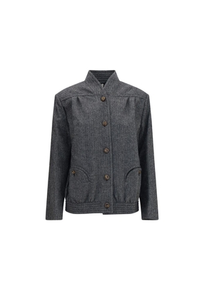 Blazé Milano Gray Wool Oves Aries Shell Jacket - 0/XS