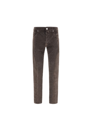 Jacob Cohen Brown Cotton Casual Pants - W32