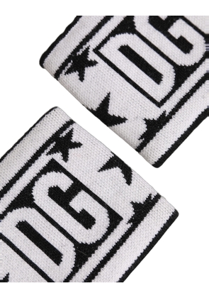 Dolce & Gabbana Men Set White Black Wool Logo #DGMILLENNIALS Wristband