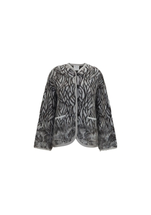 Forte_Forte Gray Alpaca Vicugna Pacos Cardigan - 0/XS