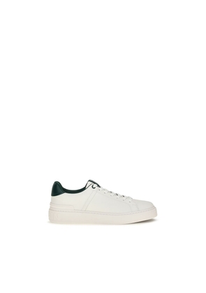 Balmain White Calf Leather Bos Taurus Sneakers - EU40/US7