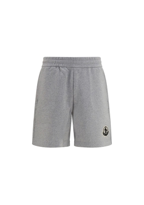 Moncler Gray Cotton Bermuda Shorts - L