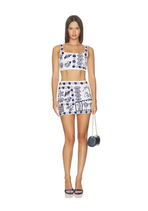 Oceanus Marie Sea Co-ord in Blue. Size XS. Also in S, M, L.