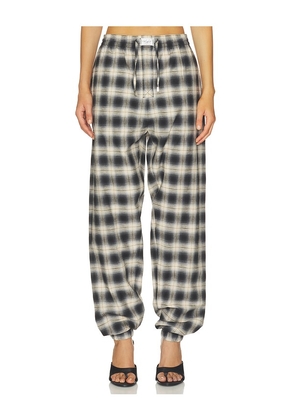 THE ATTICO Long Check Pant in Black. Size 36. Also in 38, 40, 44.