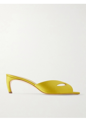 Victoria Beckham - Harlow Mask 55 Satin Sandals - Green - IT36,IT37,IT38,IT39,IT40,IT41