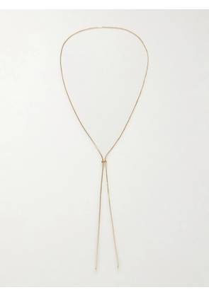 Loren Stewart - Bolo Gold-pendant Sterling-silver Necklace - One size