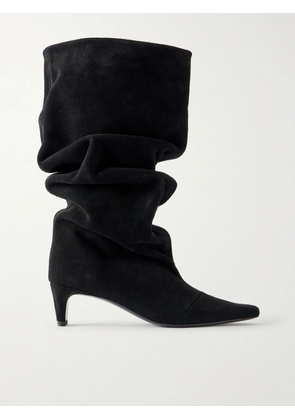 STAUD - Wally Suede Knee Boots - Black - IT36,IT36.5,IT37,IT37.5,IT38,IT38.5,IT39,IT39.5,IT40,IT40.5,IT41,IT41.5,IT42