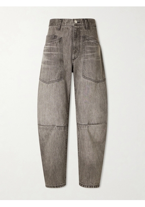 Nili Lotan - Shon Mid-rise Barrel-leg Jeans - Gray - 23,24,25,26,27,28,29,30,31,32