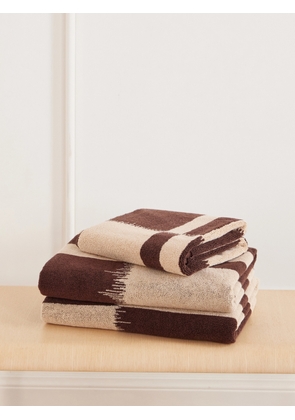 Autumn Sonata - Karin Core Set Of Three Organic Cotton-terry Towels - Brown - One size