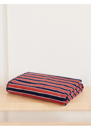 Autumn Sonata - Helena Striped Organic Cotton-terry Beach Towel - Red - One size