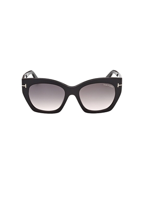 TOM FORD Joni Sunglasses in Black.