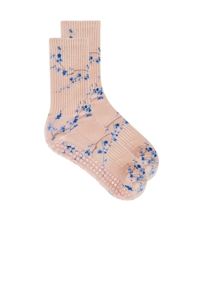 Souls. Blue Blossom Socks in Blue. Size M/L. Also in S/M.