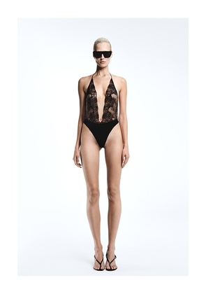 REVOLVE LOS ANGELES Alouette Bodysuit in Black. Size S. Also in XS, M, L, XL.