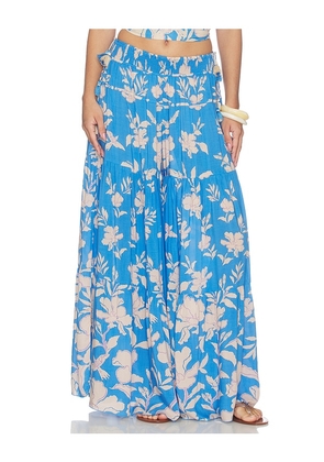 Poupette St Barth Soledad Pant in Blue. Size S. Also in XS, M, L.