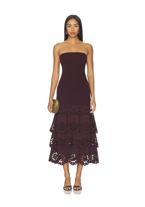 SAYLOR Shyla Dress in Chocolate. Size S. Also in XS, M.