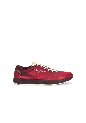 Y-3 Adizero Rc6 Sneaker in Burgundy. Size 8. Also in 8.5, 9, 9.5, 10, 10.5, 11, 11.5.