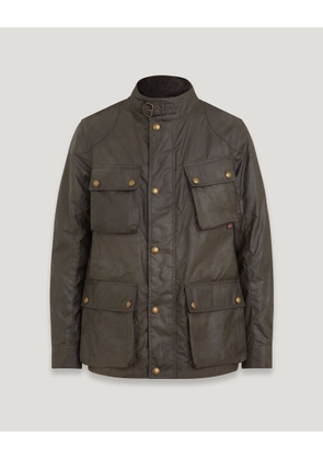 Belstaff Men's Fieldmaster Icon Jacket Waxed Cotton Faded Olive Size Uk 34