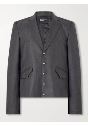Enfants Riches Déprimés - Western Perfect Striped Wool Blazer - Men - Gray - IT 46