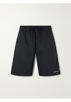 Neighborhood - Easy Straight-Leg Logo-Embroidered Shell Shorts - Men - Black - S