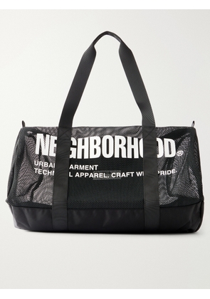Neighborhood - Logo-Print Mesh Weekend Bag - Men - Black