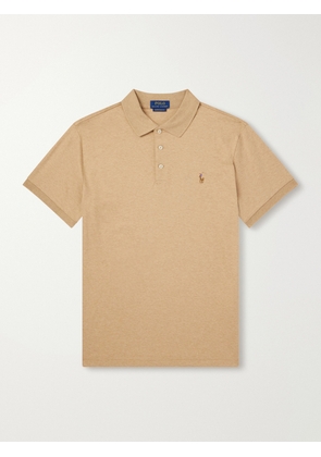 Polo Ralph Lauren - Logo-Embroidered Cotton-Jersey Polo Shirt - Men - Neutrals - XS