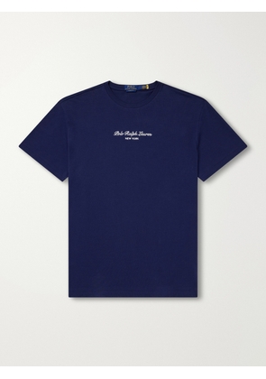 Polo Ralph Lauren - Logo-Embroidered Cotton-Jersey T-Shirt - Men - Blue - XS