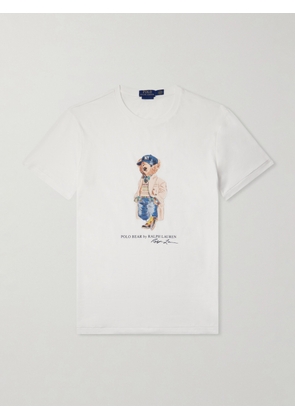 Polo Ralph Lauren - Logo-Print Cotton-Jersey T-Shirt - Men - White - XS