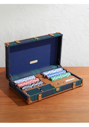 Ralph Lauren Home - Sawyer Leather-Trimmed Checked Canvas Poker Set - Men - Brown