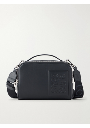 LOEWE - Camera Logo-Debossed Leather Messenger Bag - Men - Black