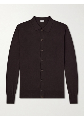 Caruso - Silk and Cotton-Blend Cardigan - Men - Brown - IT 46