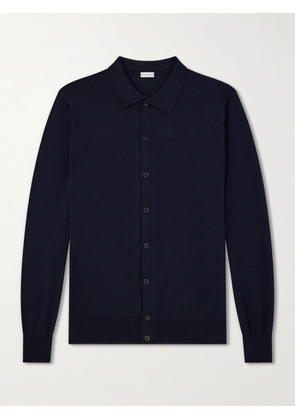 Caruso - Silk and Cotton-Blend Cardigan - Men - Blue - IT 46