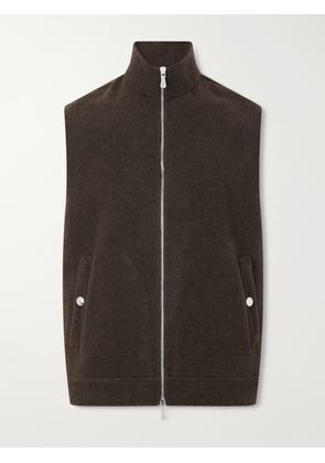 Eleventy - Brushed-Wool Zip-Up Gilet - Men - Unknown - IT 46