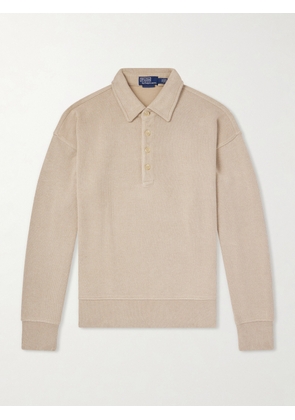 Polo Ralph Lauren - Ribbed Cotton-Blend Polo Shirt - Men - Neutrals - XS