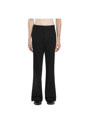 Stefan Chalk Stripe Flared Trousers