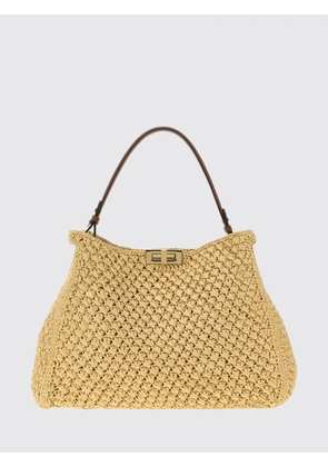 FENDI Way Large Crochet Raffia Tote Bag