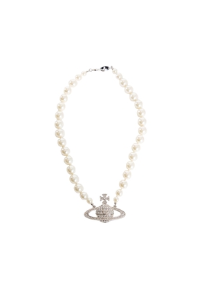 One Row Pearl Orb Choker