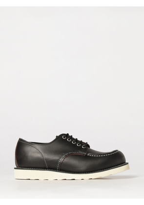 RED WING Moc Toe Calfskin Leather Derby Shoes with Rubber Sole