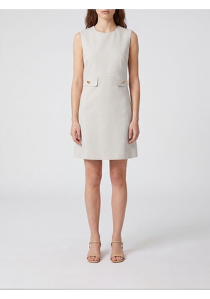 PAROSH P. A.R. O.S. H. Off-the-Shoulder Linen Blend Sheath Mini Dress