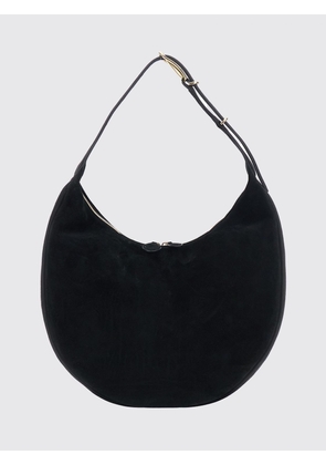 LIFFNER Moon Suede Calfskin Hobo Bag with Double Zip Closure