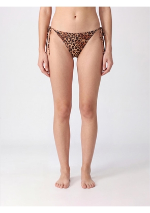 MC2 SAINT BARTH Animalier Print Low-Rise Bikini Bottoms with Side Ties