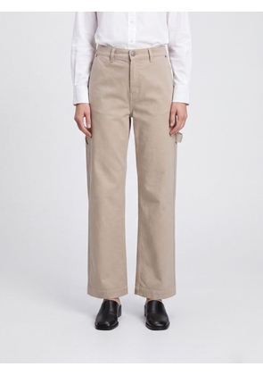 PAROSH High-Waisted Straight-Leg Trousers P. A.R. O.S. H. in Stretch Cotton